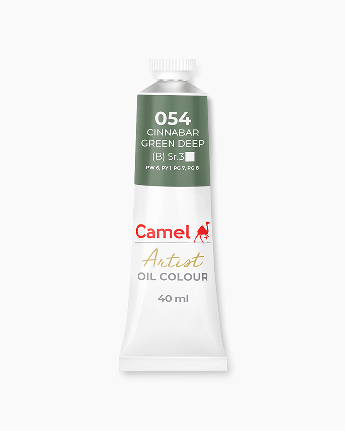 Camel Artist Oil Colours Cinnabar Green Deep